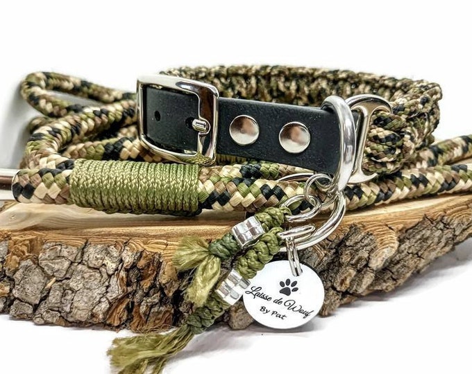 Camouflage dog collar - width 2.5cm | Woof leash