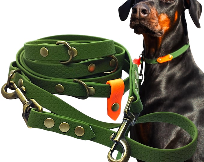 Baroudeur Dog Leash Hexa Multi-position 4 points | 16mm/20mm/25mm | Leash by Wouf