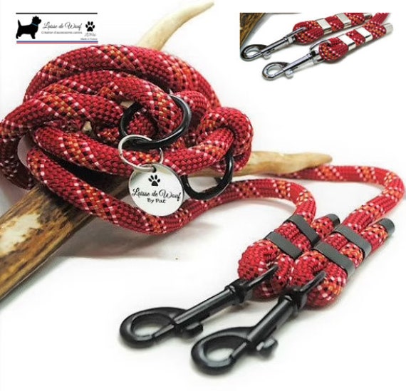 Laisse de Wouf | Laisse 3 Points Big Love en Paracorde 10mm