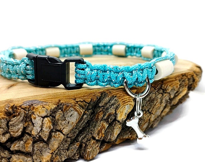 EM ceramic anti-tick collar for natural protection for dogs | Leash from wouf collection Métallic