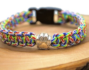 Rainbow bracelet | Dog Paw pattern
