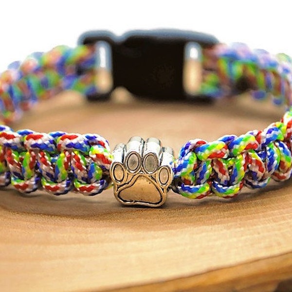 Bracelet Arc-en-ciel | motif Patte de chien