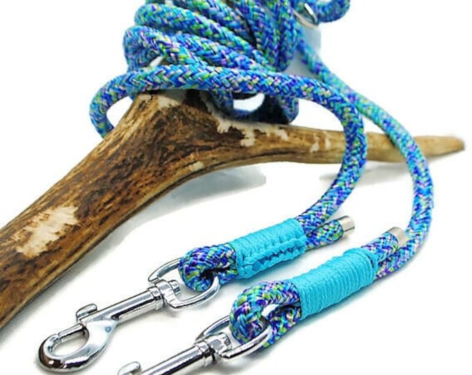 Woof Leash | 3 Point Leash Mermaid Collection in 8mm or 10mm paracord