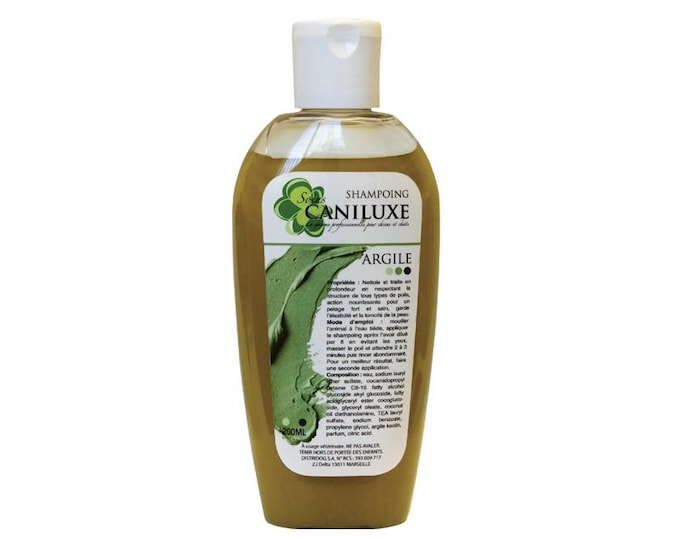 Shampoing traitant et fortifiant CANILUXE Argile - chien et chat
