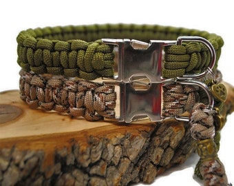 Collier chien Camouflage - largeur 2cm | Laisse de wouf