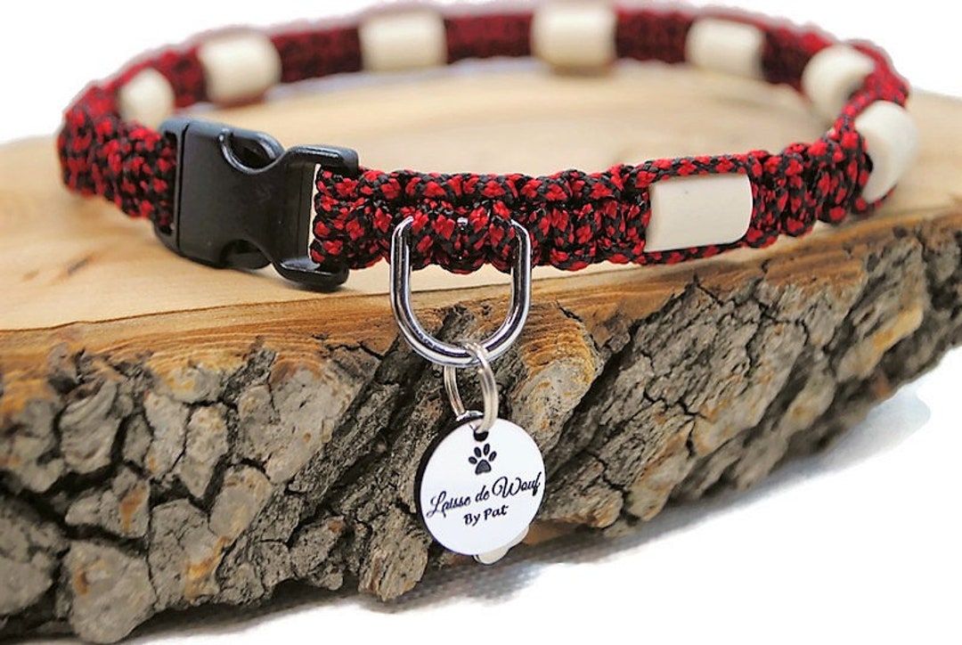Collier anti-tiques en céramique EM protection naturelle pour chien