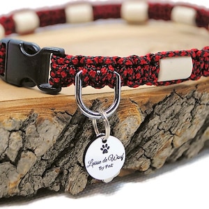EM natural protection ceramic anti-tick collar for dogs Laissedewouf Diamond collection image 1