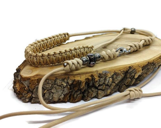 Beige Dog Show Leash | Woof Leash