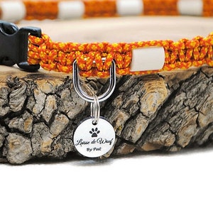 EM natural protection ceramic anti-tick collar for dogs Laissedewouf Diamond collection image 3