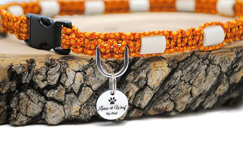 EM natural protection ceramic anti-tick collar for dogs Laissedewouf Diamond collection image 3