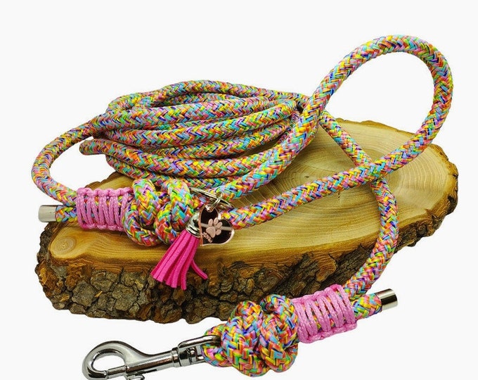 Woof leash - Flowers Collection 8mm leash -