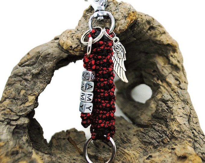 Customizable keychain | Silver beads | Laissedewouf