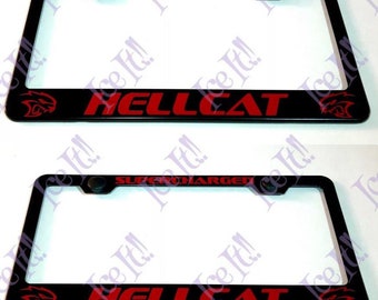 2X Dodge Challenger SCAT PACK stainless Steel License Frame Rust Free W//Cap