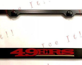 2X EAGLES NFL Philadelphia Stainless Steel Black License Plate Frame Rust Free
