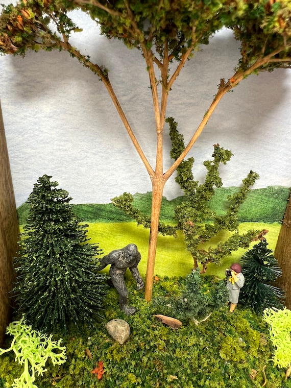 Sasquatch Diorama: Bold Bigfoot Scene - Etsy