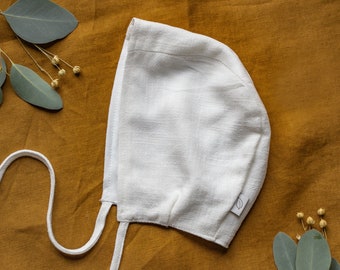 Cofano bambino, cuffia di lino, cuffia neonato, cappello battesimo, cappelli battesimo, cappello bambino, cappello neonato, cuffia battesimo, cappello bambino naturale