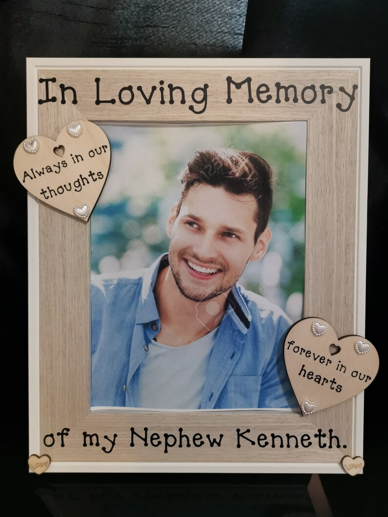 Personalised in Loving Memory Photo Frame Picture Frame. | Etsy UK