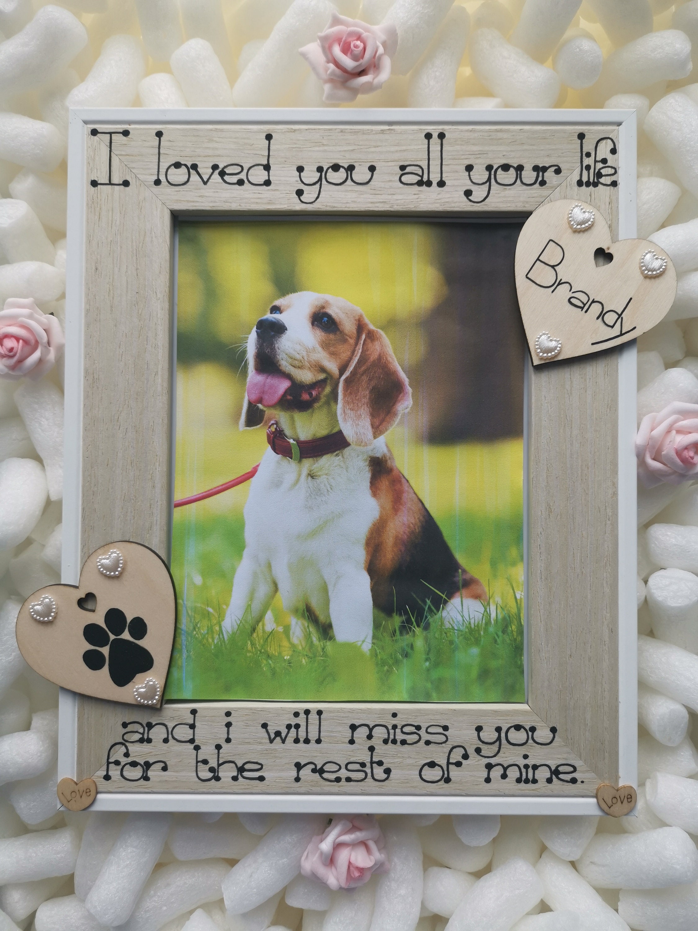 Personalised Pet Memorial Photo Frame. In Loving Memory. Cat Etsy