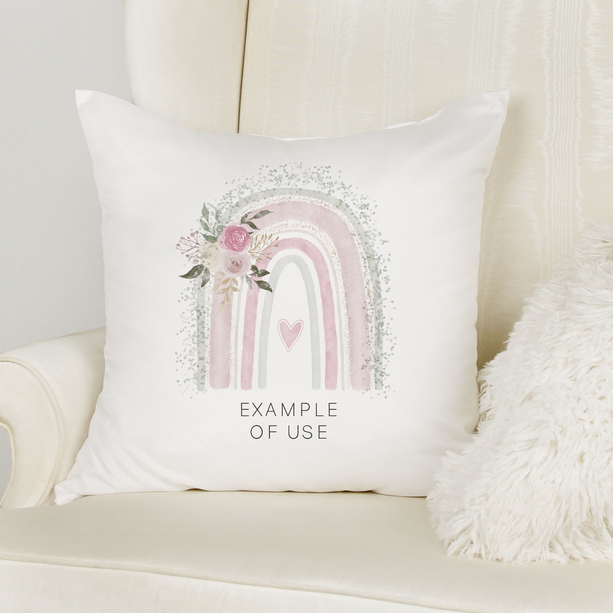 Floral Rainbow Clipart PNG Instant Download, Boho Rainbows Digital Clip ...
