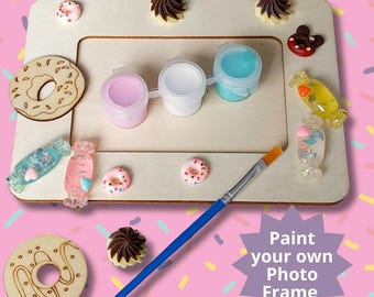 Sweet Treat Photo Frame DIY Kit: Kids Craft Party Activity
