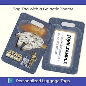 Galactic Luggage Tag: Custom Star Wars Travel Accessories
