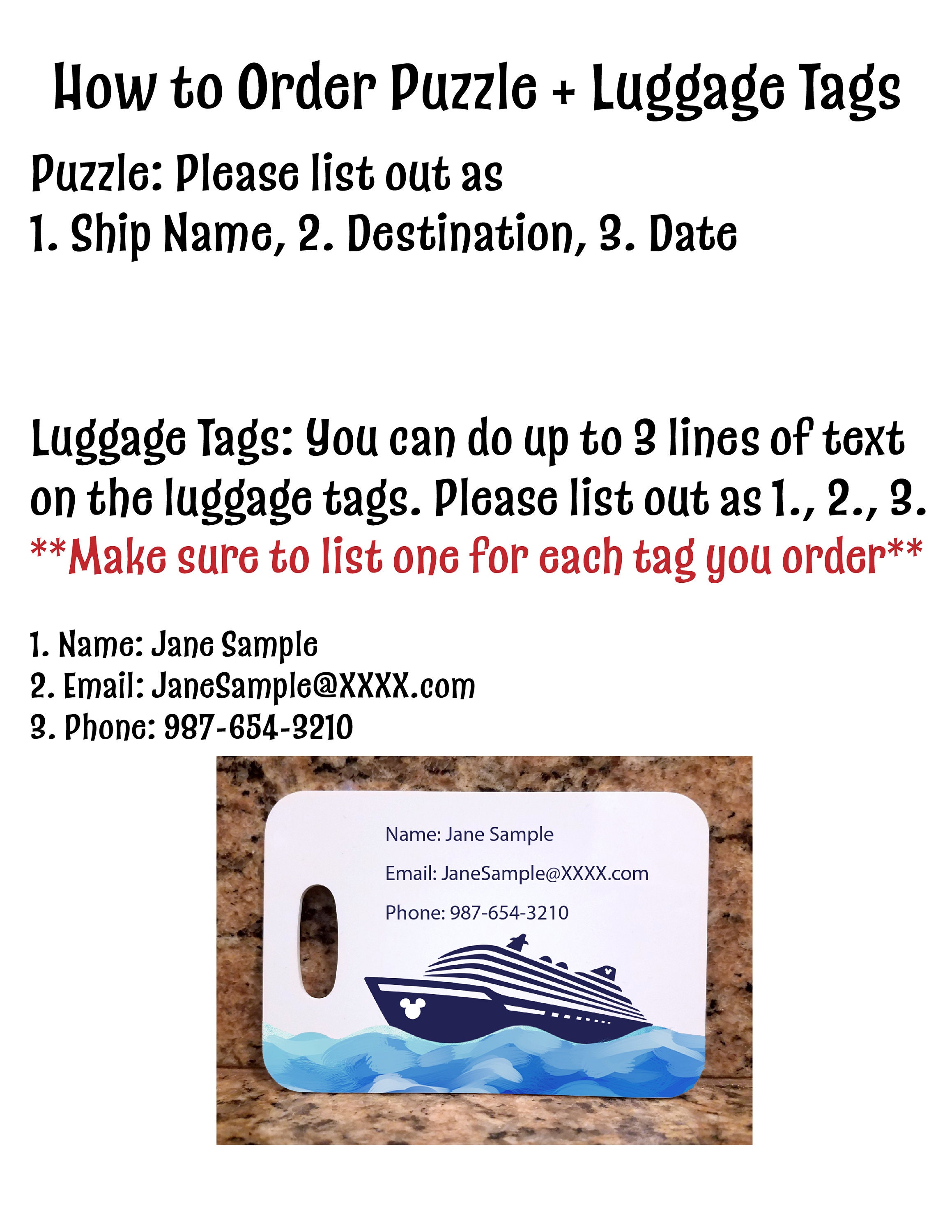 Disney Cruise Luggage Tag Custom Text Wish Magic Dream Etsy