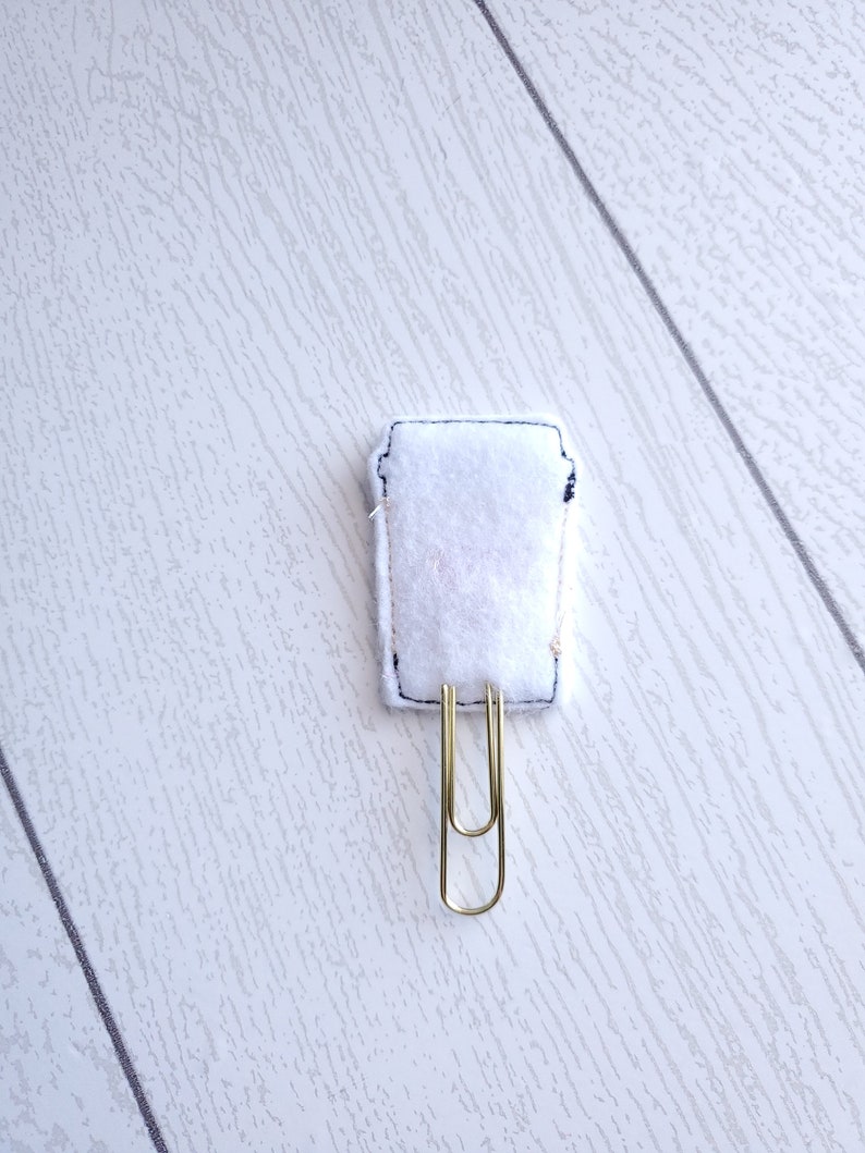 Coffee planner clip valentine coffee cup planner clip coffee paperclip red heart coffee bookmark planner accessories planner page marker image 4
