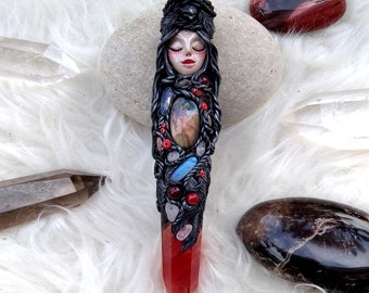 morrigan goddess witch goddess witch doll, Seductress Goddess Cecaelia Kraken goddess and god witch art doll goddess statue goddess