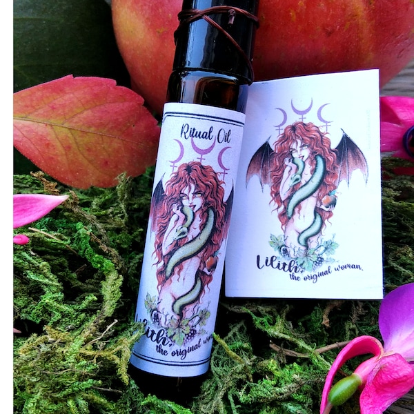 Ritualöl Lilith, Der Göttin Lilith geweihtes Öl, Göttinnenöl, Zaubersalbe, Parfümöl Heiliges Öl, Hexenöl, Hexengeschenk Parfümöl