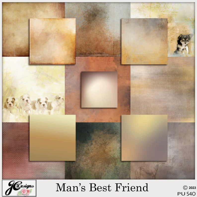 Digital Scrapbook Kit, Man’s Best Friend - Etsy