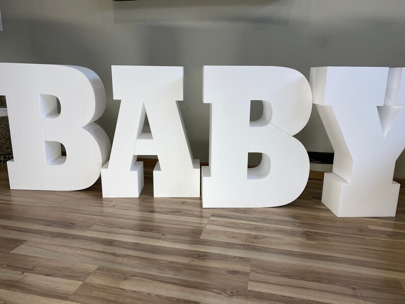 Large BABY Letters Styrofoam 30 Inches Table Base Foam Etsy