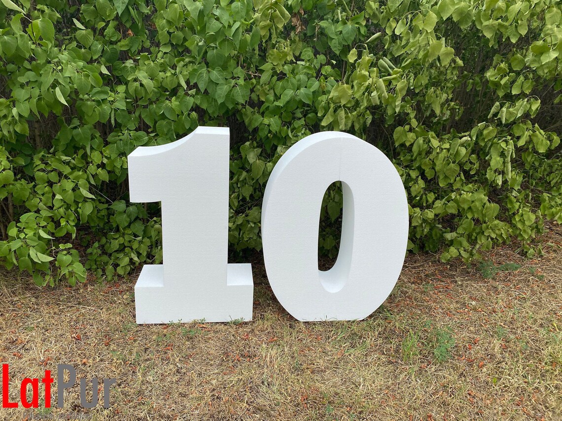 Giant 3D Foam Numbers Set Large Big Marquee Kit / Price for 2 Etsy