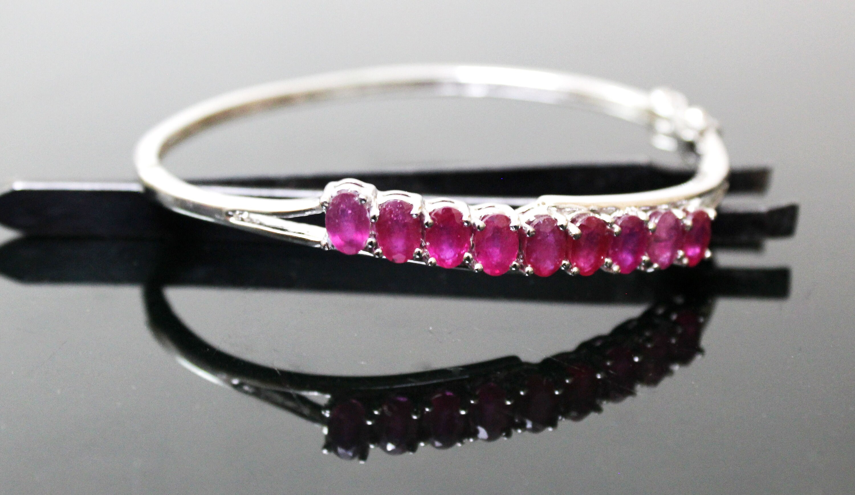 Little ruby silver bangles prices Clearance