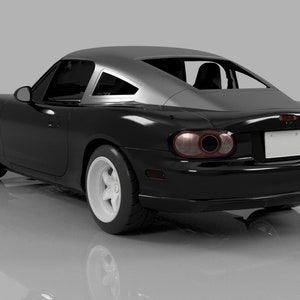 Miata Fastback Hardtop 3D Printable Model V2 - 300mm Printer