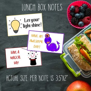 Lunch Box Notes for Kids - 50 Lunch Bag Encouragement Notes for Kids