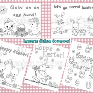 Easter Coloring Pages - Printable Pages to Color! Digital Download