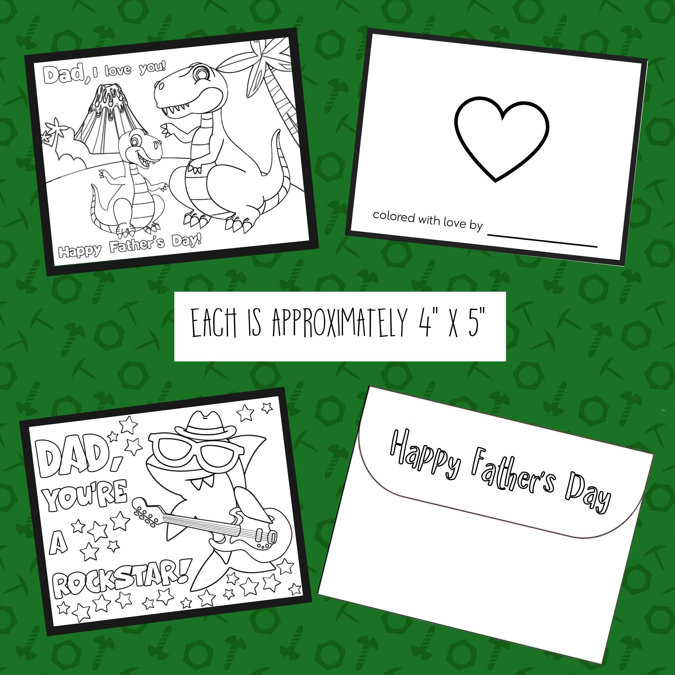 happy fathers day cards coloring printable dad cards with etsy
