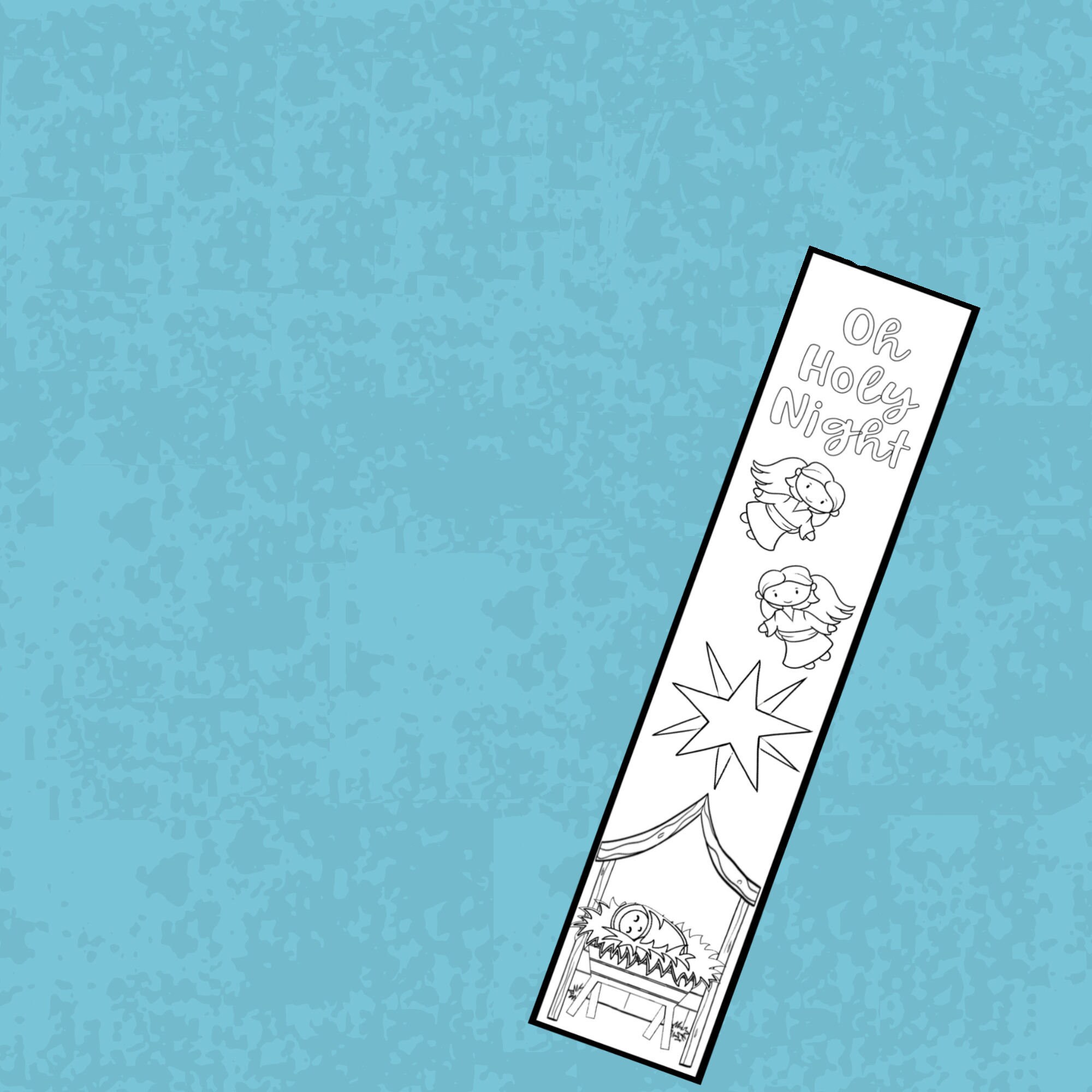 Christmas Nativity Coloring Bookmarks - Printable Bookmarks to Color ...