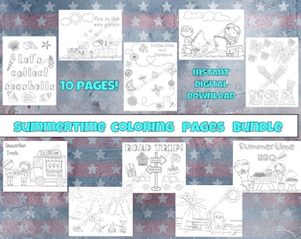 Dibujos para colorear de verano para niños