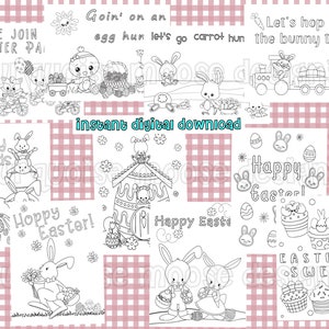 Easter Coloring Pages - Printable Pages to Color! Digital Download
