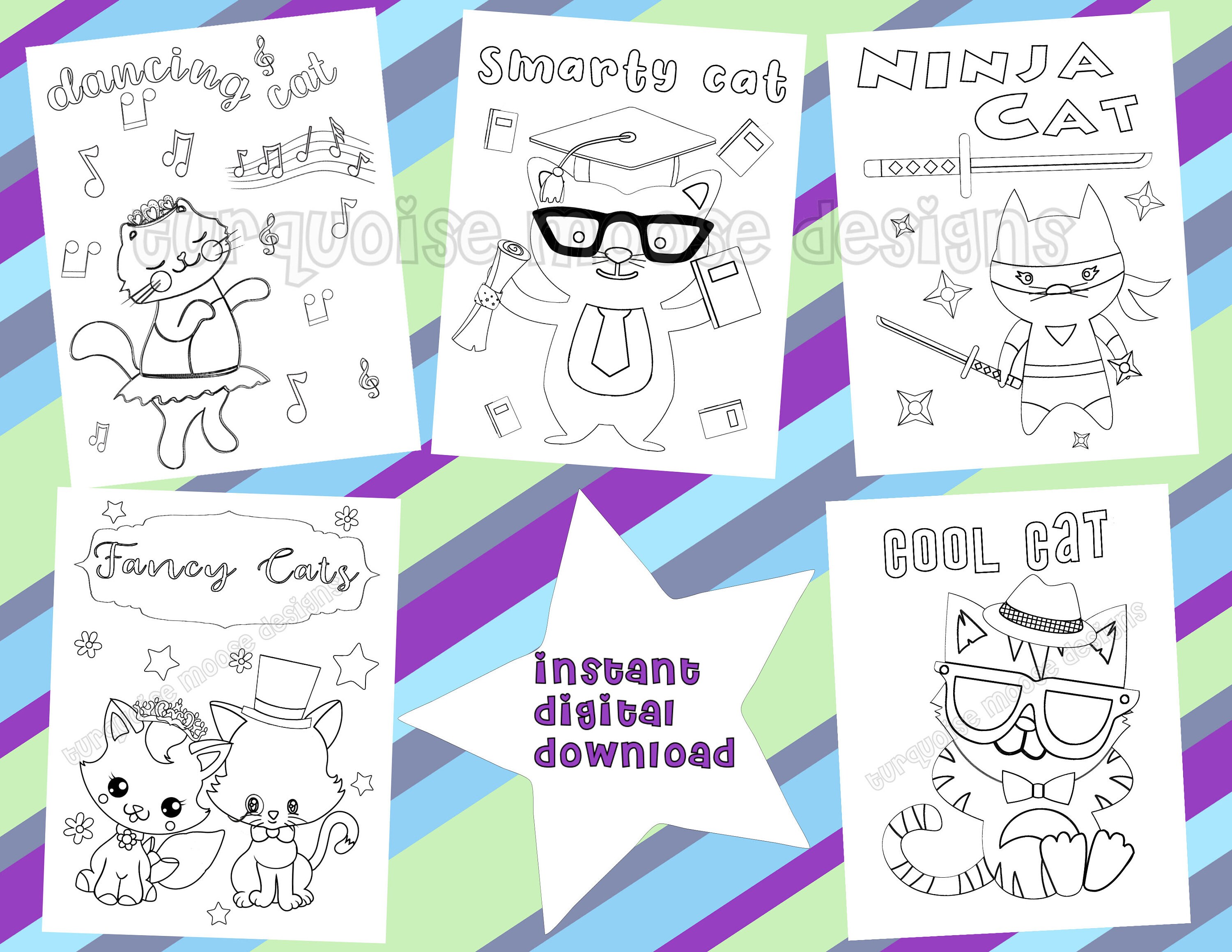 63 Cat Ninja Coloring Pages  Best HD