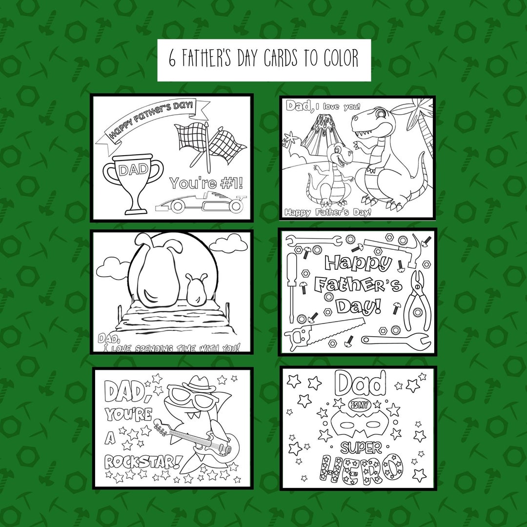 Tarjetas del feliz día del padre: tarjetas de papá imprimibles para ...