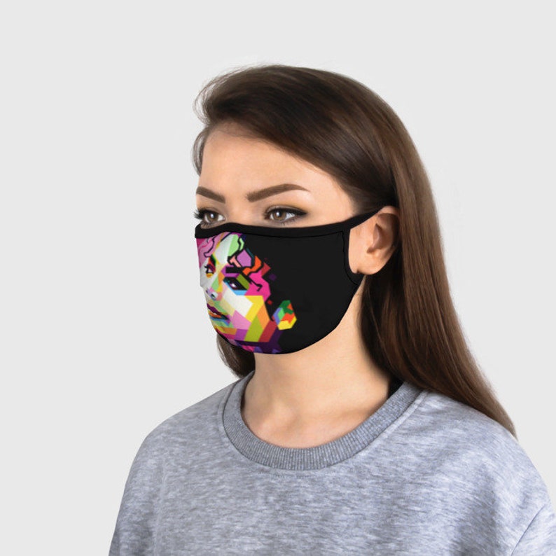 Michael Jackson Art Face Mask Reusable Washable 100 Cotton Etsy