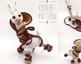 Alpaca Amari crochet pattern. Amigurumi Alpaca pattern. PDF crochet pattern. Amigurumi tutorial PDF file. PDF digital download