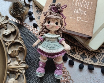 Amigurumi Crochet Doll Pattern for Rita Doll. PDF crochet pattern. Amigurumi tutorial PDF file. PDF digital download