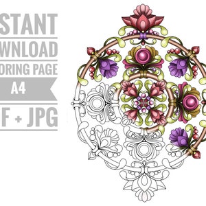 Coloring Page #8. Printable Digital Adult Coloring Page. Instant ...