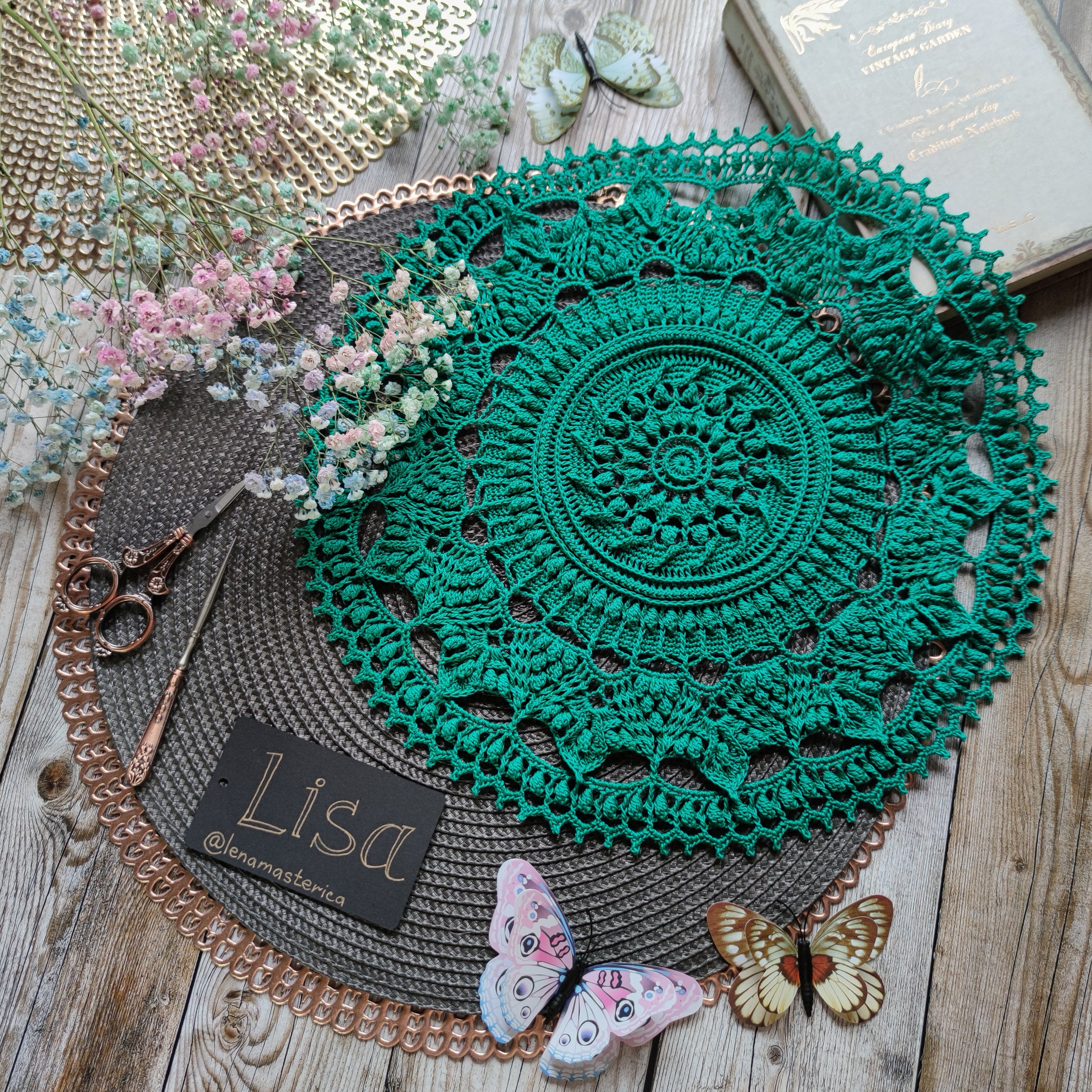 36 Doily Crochet Patterns for Elegant Handmade Home Decor 34 Pattern with photo tutorial for crochet doily Lisa.
