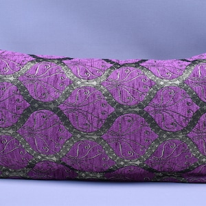 magenta color lumbar pillow cover decorative pillow cover 10 x 20 inch soft chenille fabric pillow cover bedding decor turkish pillow covers