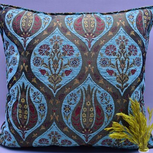 pale blue color 20 x 20 inch decorative throw pillow cover home decor turkish pillow covers bedding decor decorative chenille pillow YLMX-L4