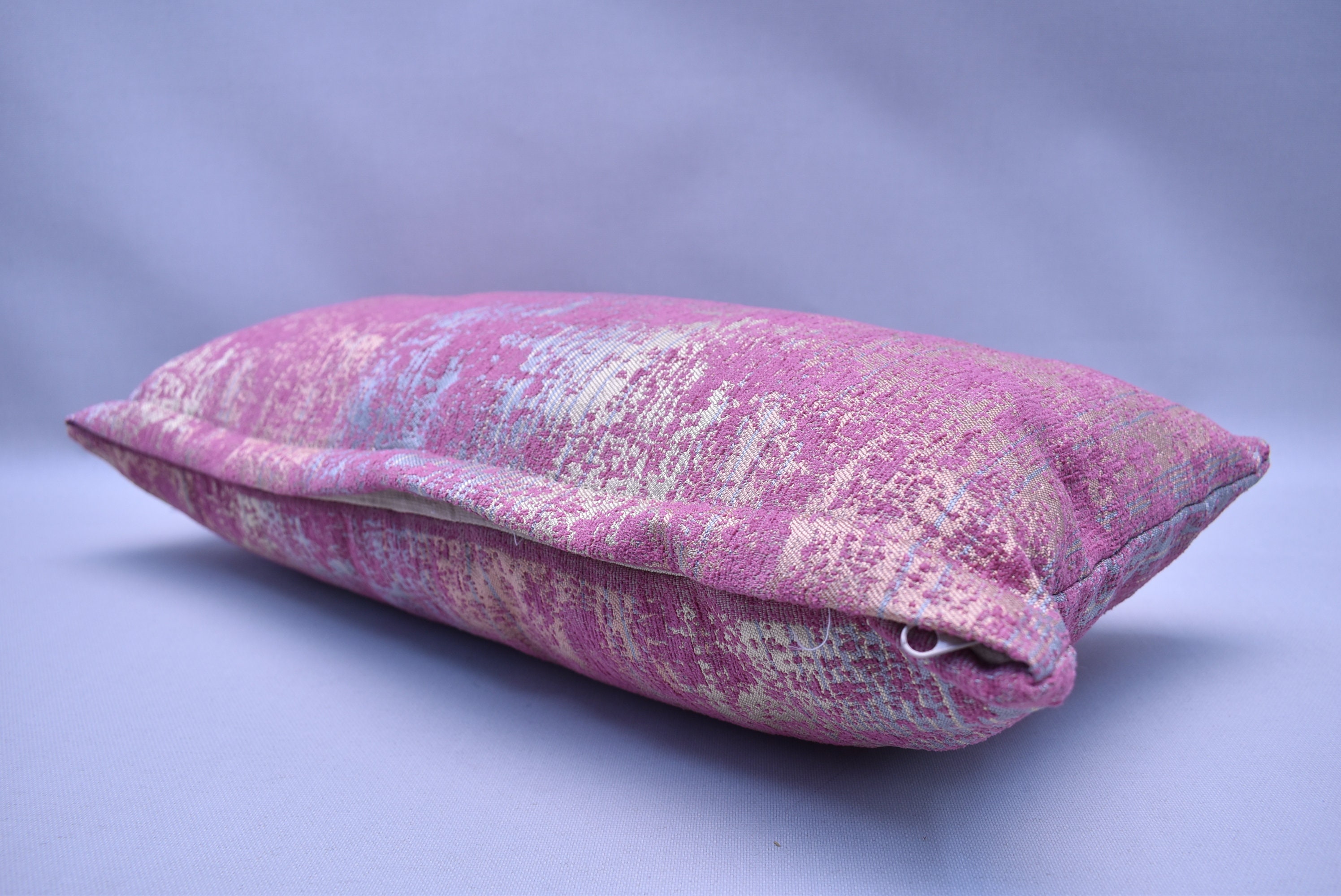 Elegant Pink Color Lumbar Pillow Cover Boho Decor Pillow Cover Etsy